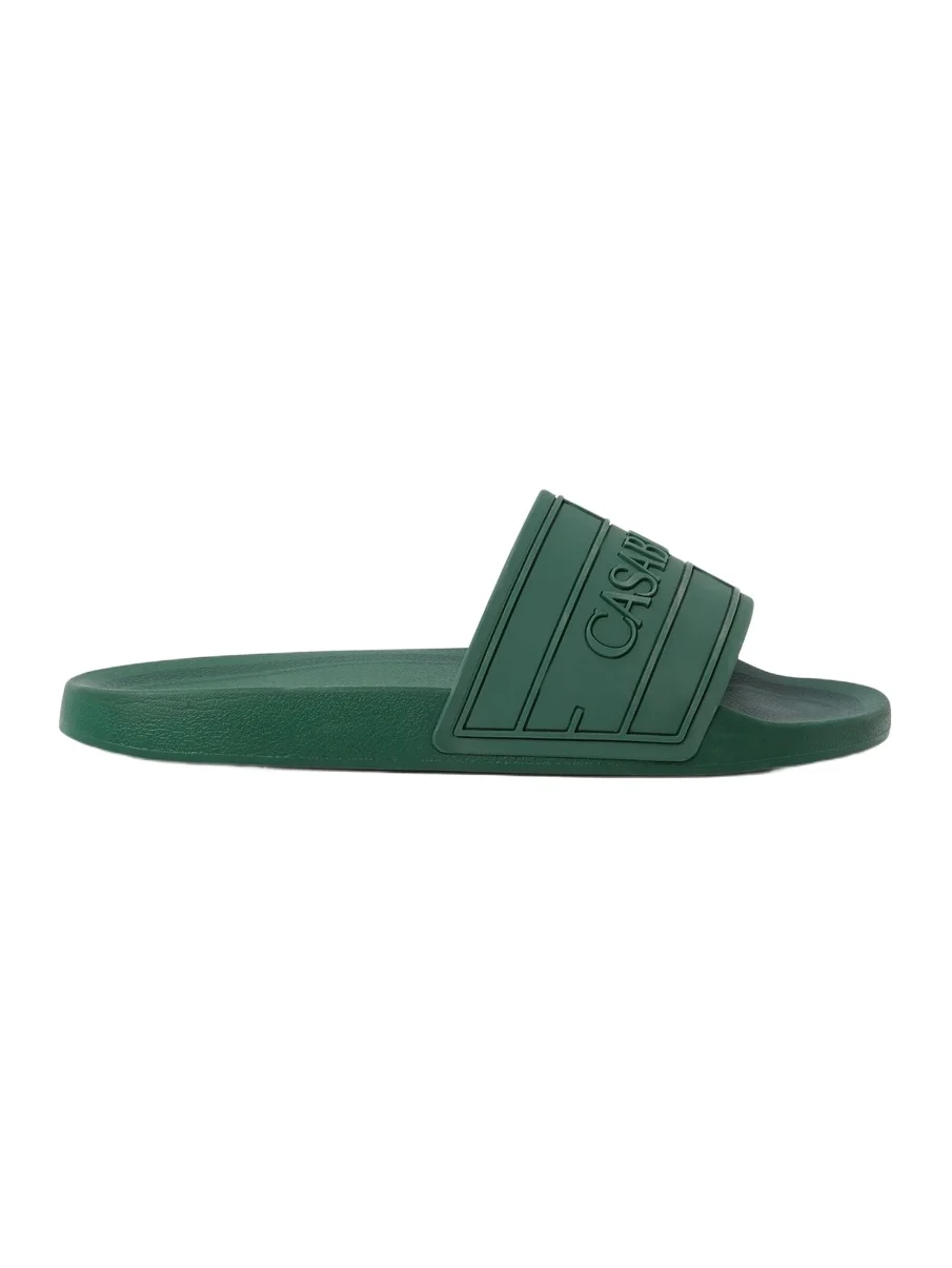Casablanca Green Logo Pool Slides