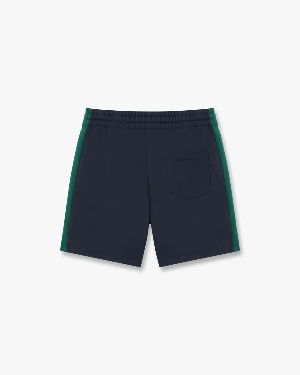 Casablanca Navy & Green Panelled Sweatshorts | Thumbnail 4