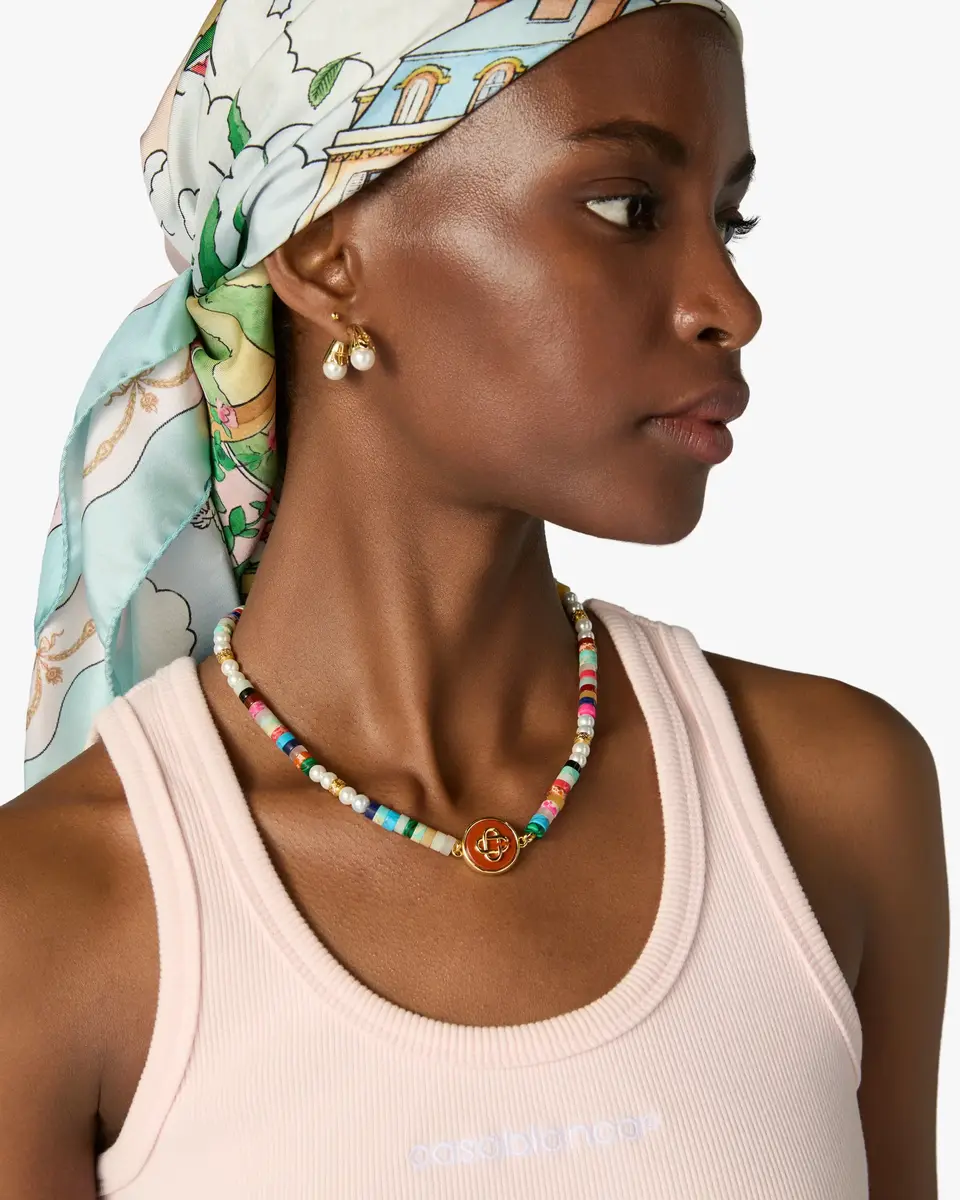 Casablanca Multicolour Bead Necklace | Thumbnail 2 Casablanca Multicolour Bead Necklace | Thumbnail 2