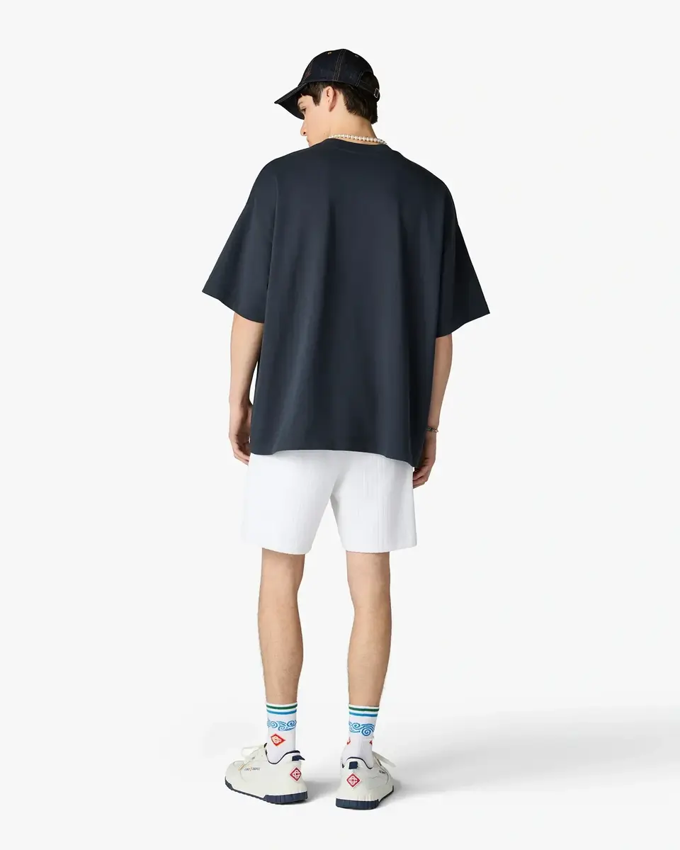 Casablanca White Striped Velour Shorts | Thumbnail 3 Casablanca White Striped Velour Shorts | Thumbnail 3