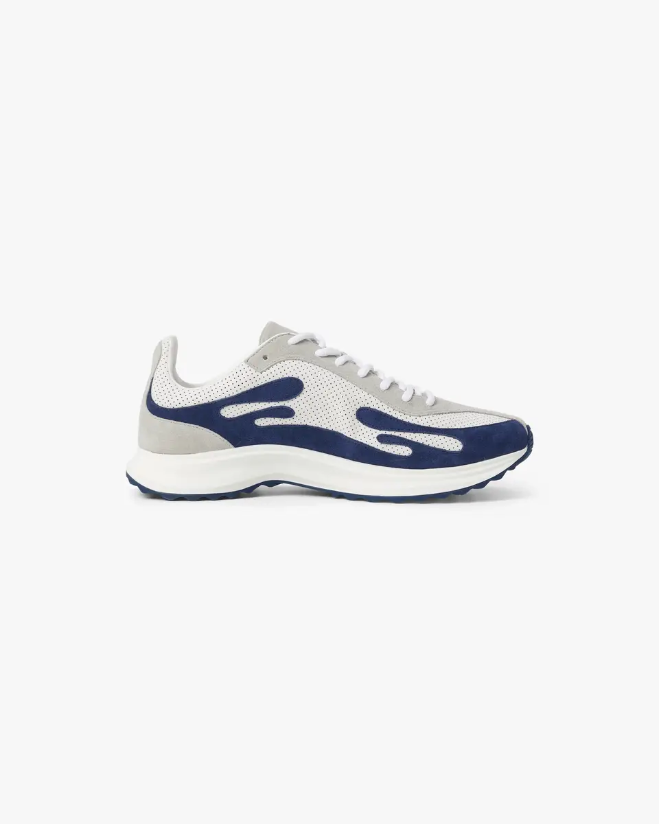 Casablanca White & Navy Stade Sneaker | Thumbnail 5 Casablanca White & Navy Stade Sneaker | Thumbnail 5