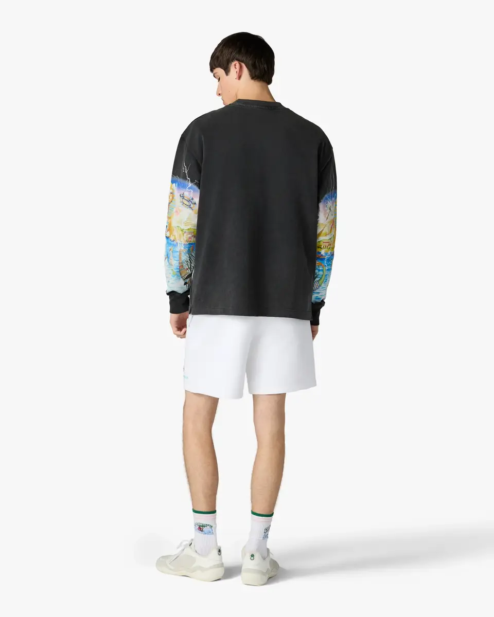 Casablanca Black Egypt As It Was Long Sleeve T-Shirt | Thumbnail 3 Casablanca Black Egypt As It Was Long Sleeve T-Shirt | Thumbnail 3