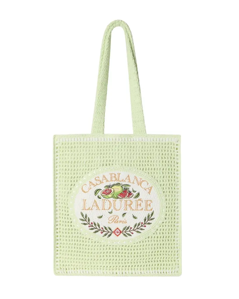 Casablanca Mint Laduree x Casablanca Crochet Bag