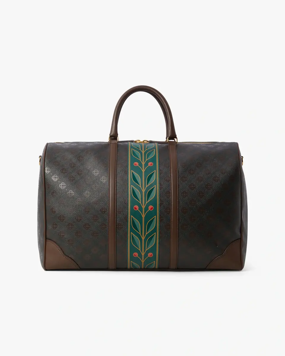 Casablanca Dark Brown Monogram Weekender Bag | Thumbnail 4 Casablanca Dark Brown Monogram Weekender Bag | Thumbnail 4