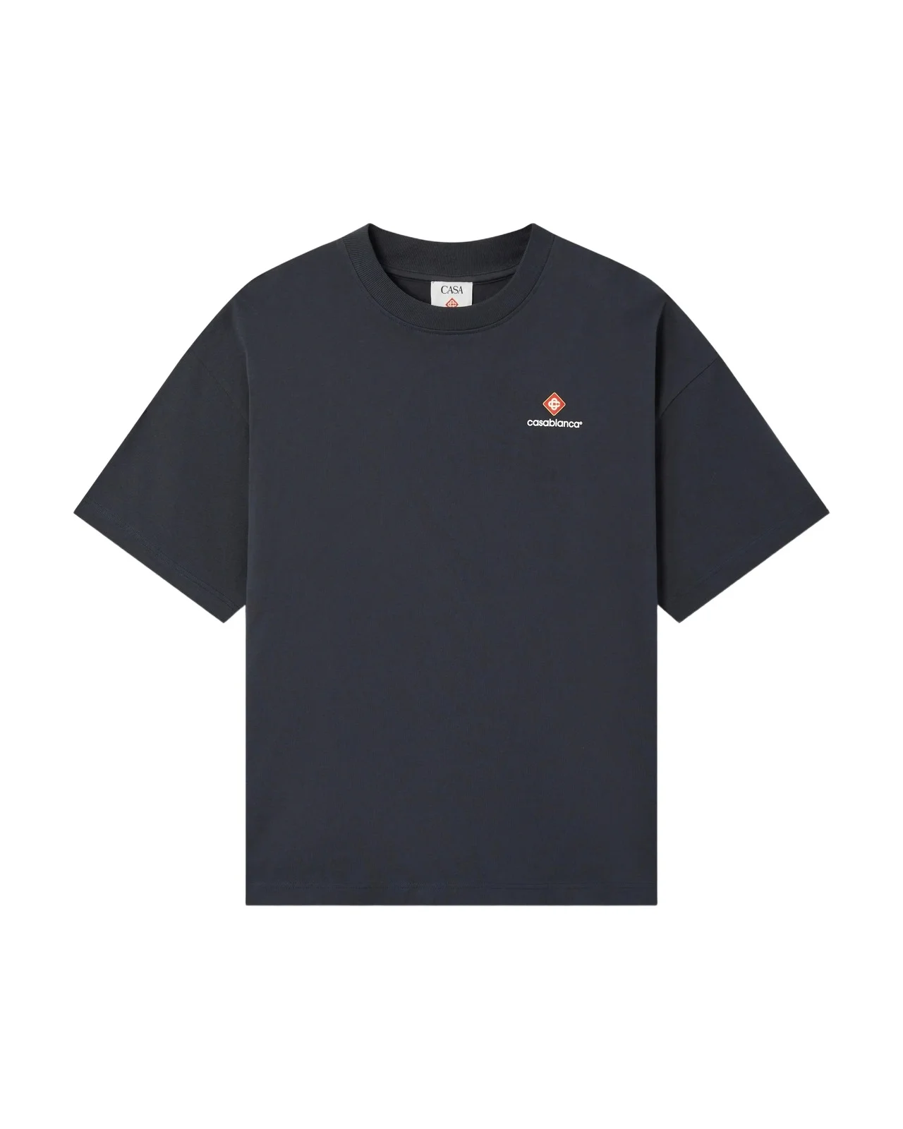 Navy Sport Type Oversized Short Sleeve T-Shirt Navy Sport Type Oversized Short Sleeve T-Shirt
