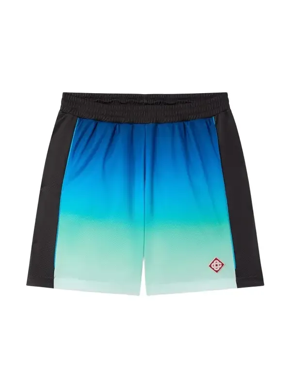 Casablanca Blue & Green Gradient Football Shorts