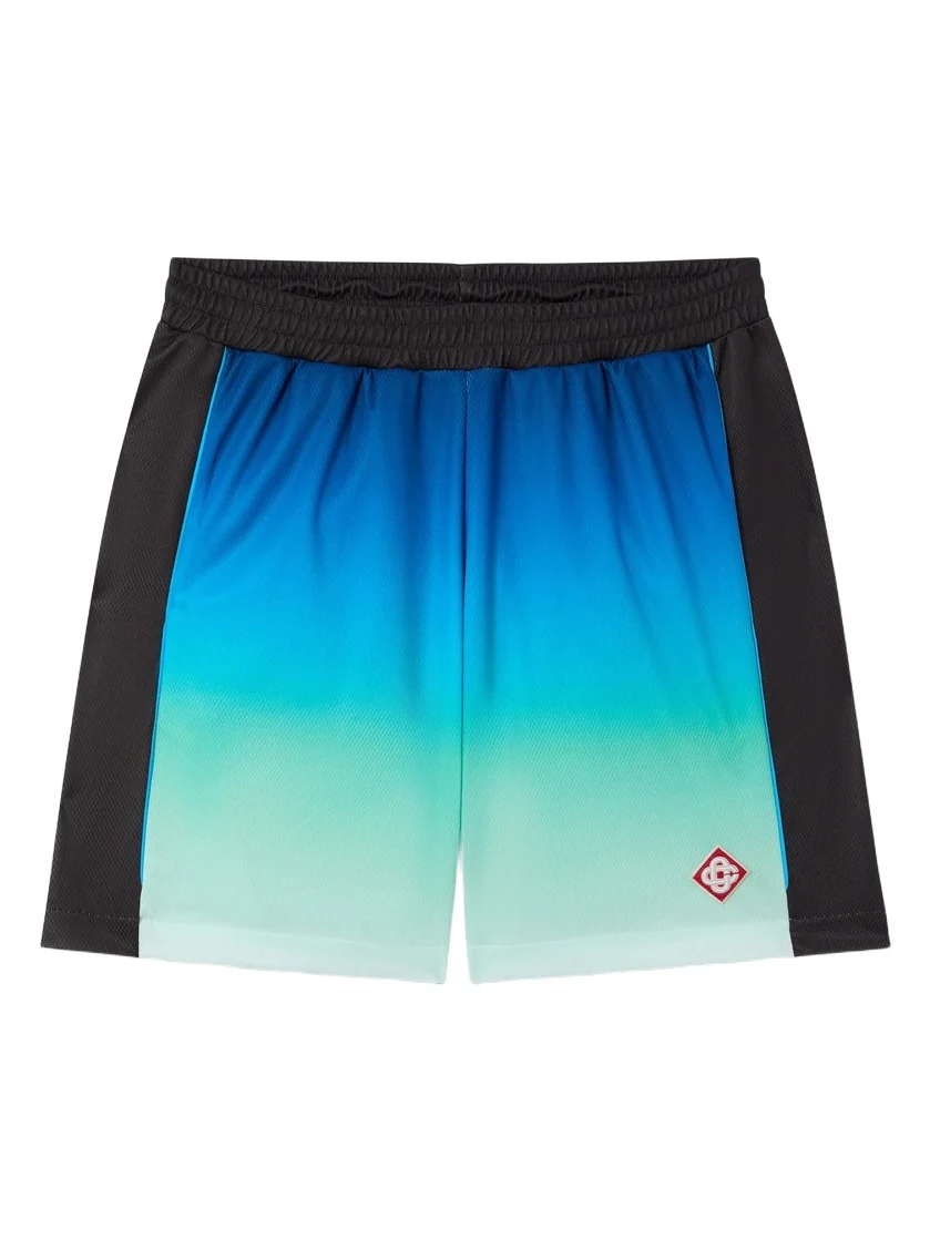 Casablanca Blue & Green Gradient Football Shorts
