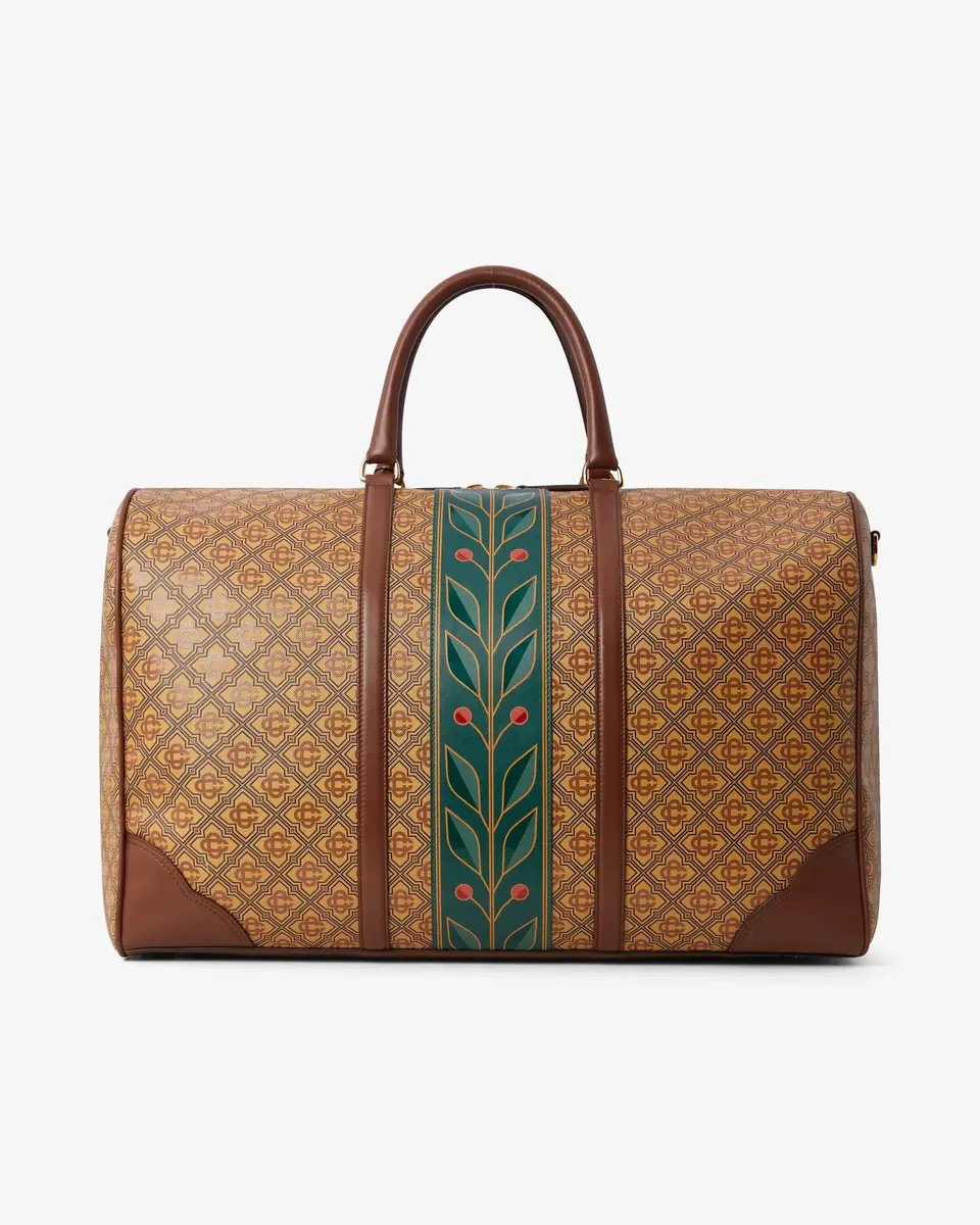 Casablanca Beige Monogram Weekender Bag | Thumbnail 4