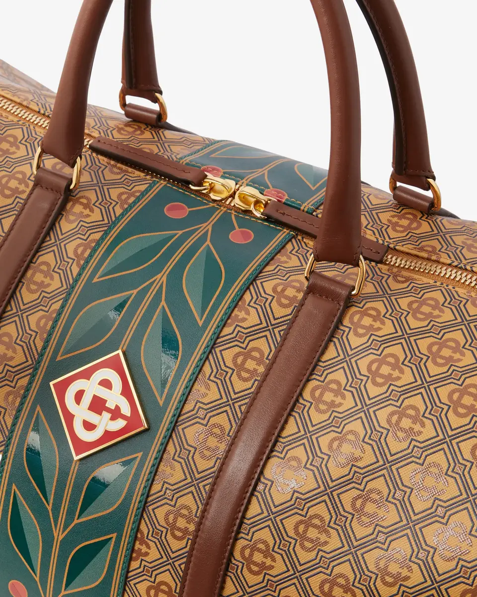 Casablanca Beige Monogram Weekender Bag | Thumbnail 5