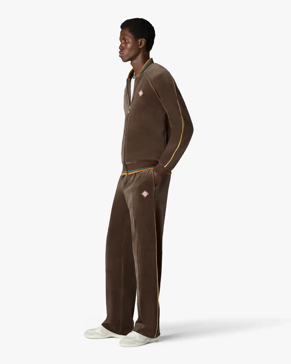 Casablanca Dark Brown Velour Track Pants | Thumbnail 2 Casablanca Dark Brown Velour Track Pants | Thumbnail 2