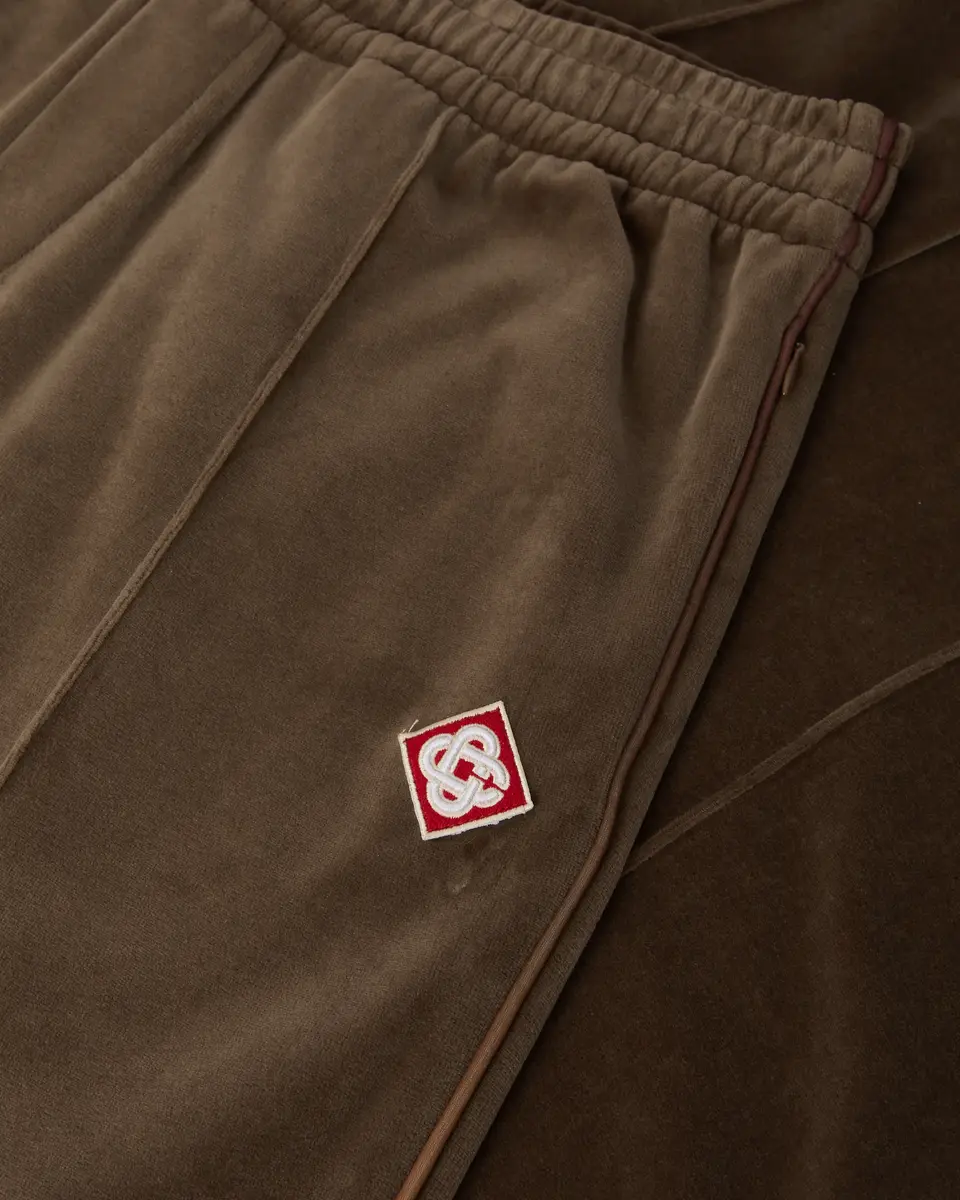 Casablanca Dark Brown Velour Track Pants | Thumbnail 7 Casablanca Dark Brown Velour Track Pants | Thumbnail 7