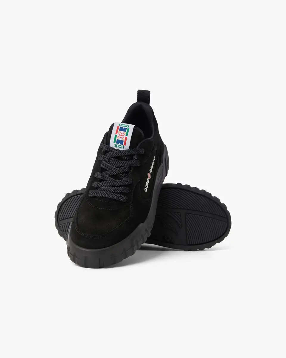 Casablanca Black Court Sneaker | Thumbnail 4 Casablanca Black Court Sneaker | Thumbnail 4