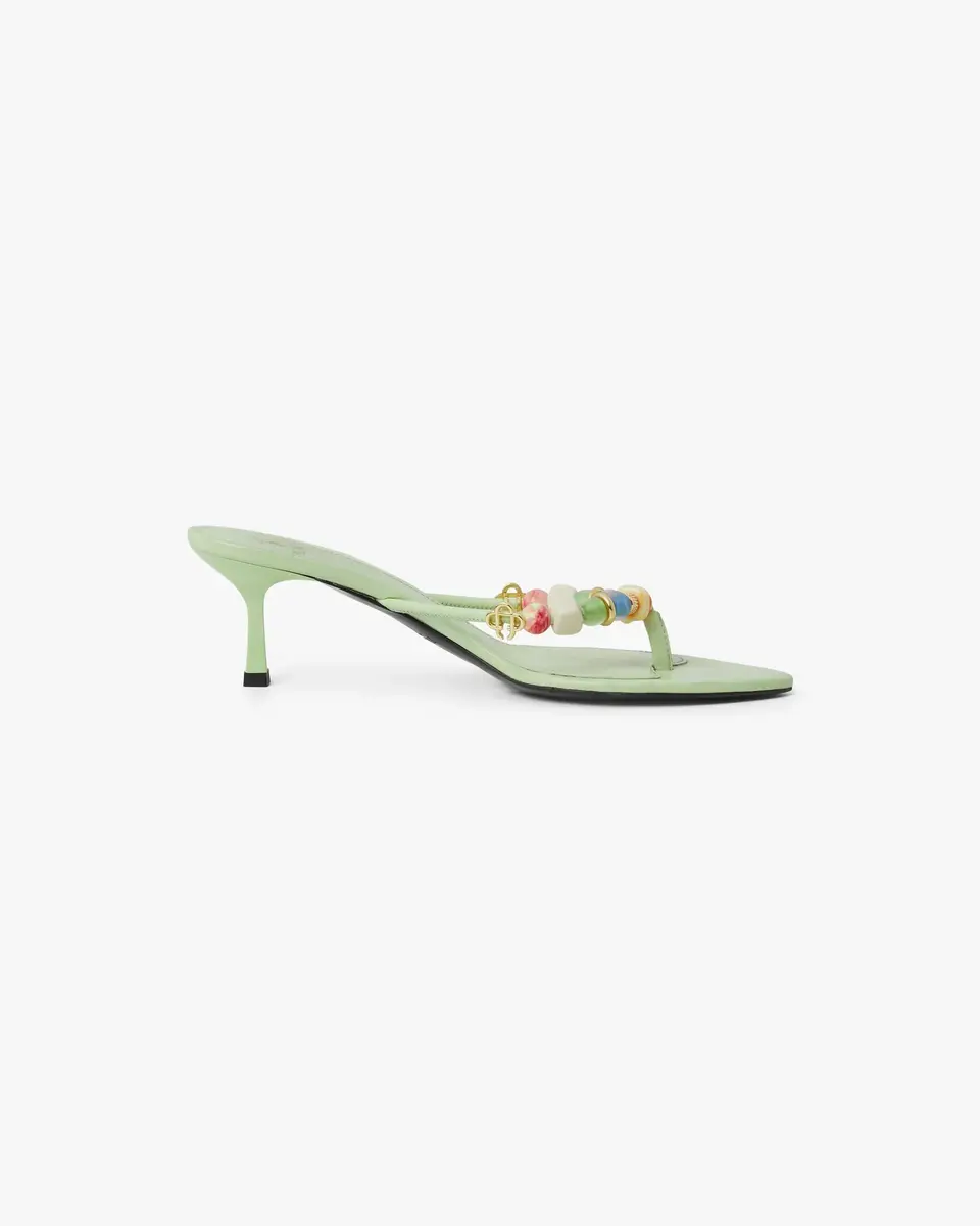 Casablanca Mint Beaded Heeled Sandals | Thumbnail 5 Casablanca Mint Beaded Heeled Sandals | Thumbnail 5