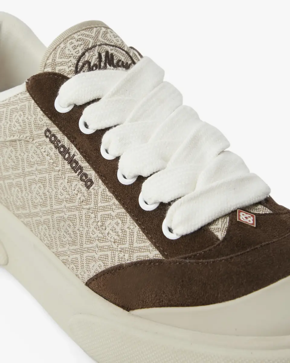 Casablanca Brown & Beige Monogram Del Mar Sneaker | Thumbnail 5 Casablanca Brown & Beige Monogram Del Mar Sneaker | Thumbnail 5