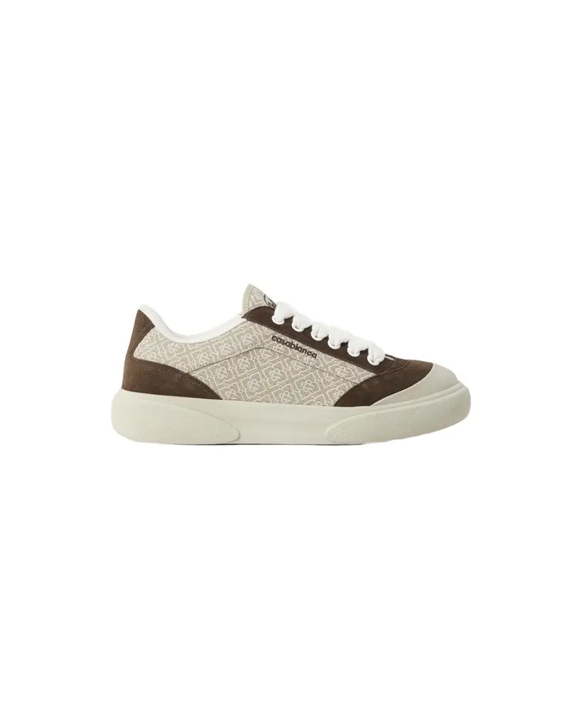 Casablanca Brown & Beige Monogram Del Mar Sneaker