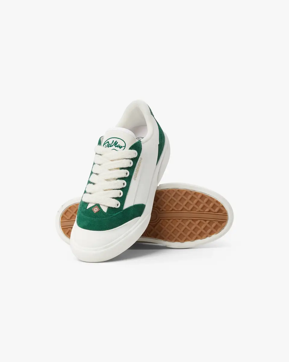 Casablanca White & Green Del Mar Sneaker | Thumbnail 3 Casablanca White & Green Del Mar Sneaker | Thumbnail 3