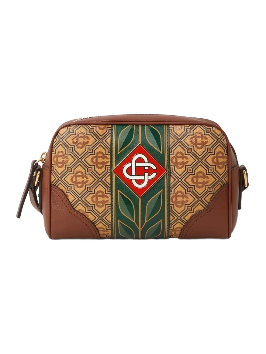 Beige Monogram Crossbody Bag