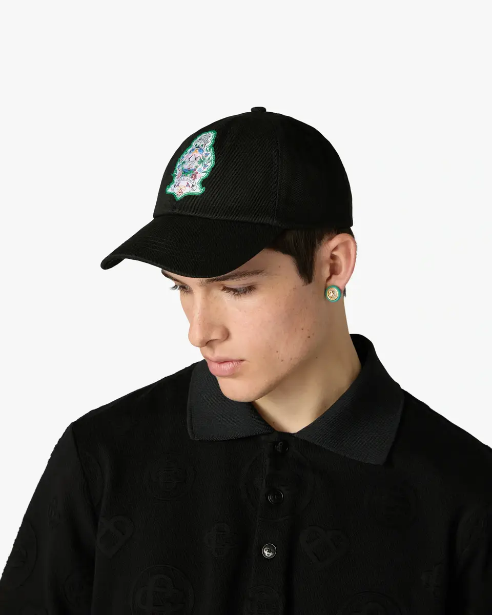 Casablanca Black Hotel Emblem Cap | Thumbnail 2 Casablanca Black Hotel Emblem Cap | Thumbnail 2