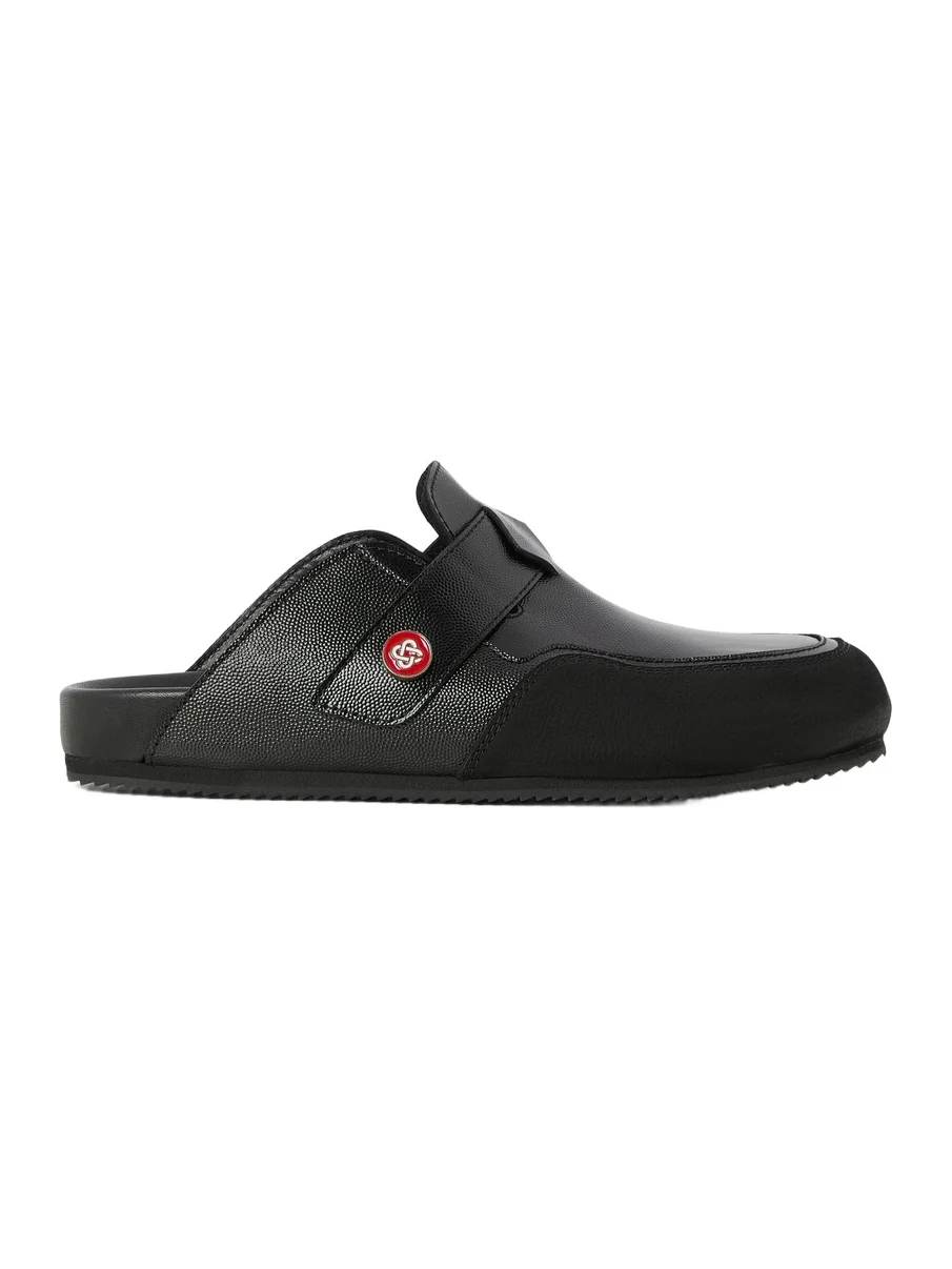 Casablanca Black Outdoor Mule