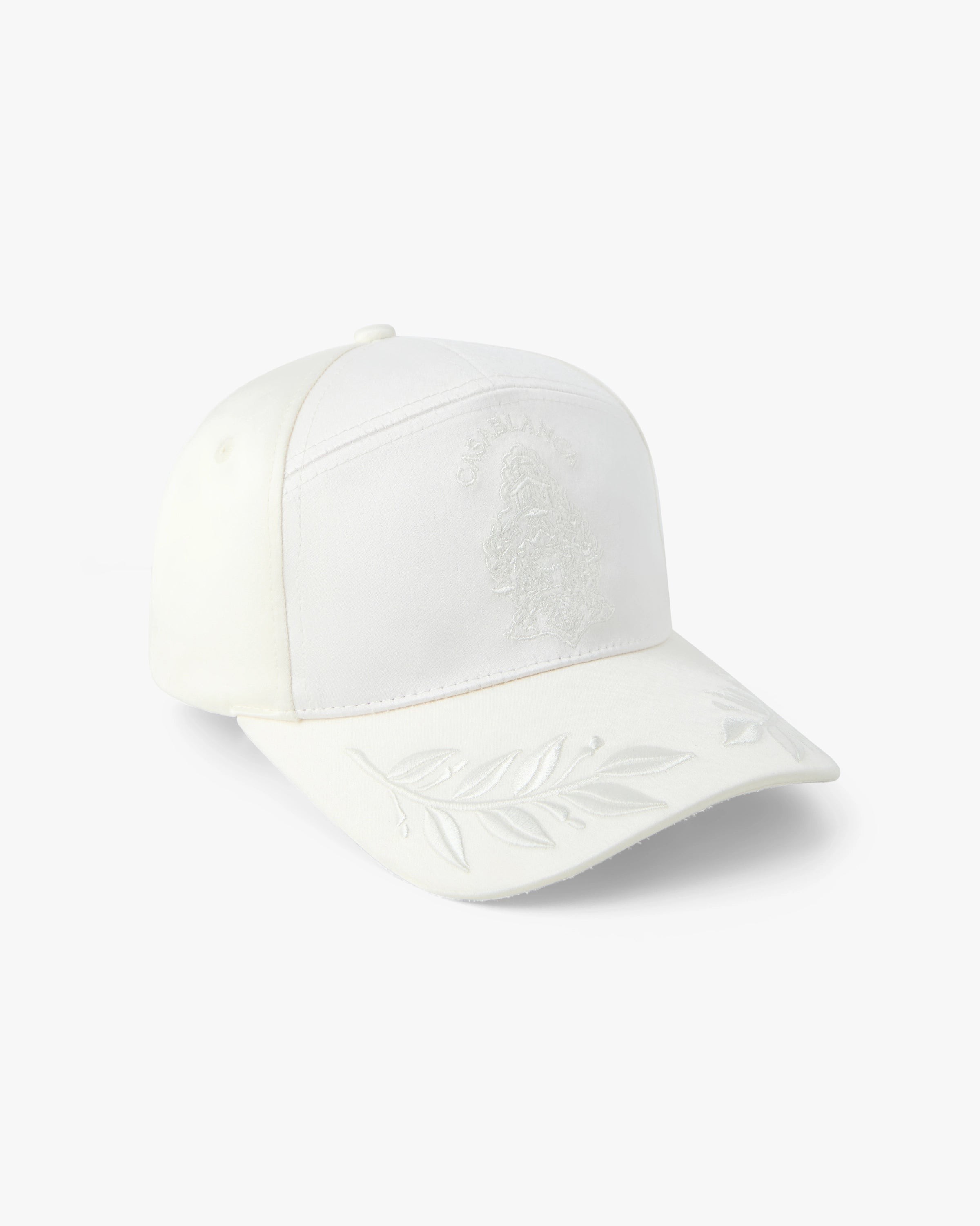 Casablanca Off-White Hotel Emblem Satin Cap