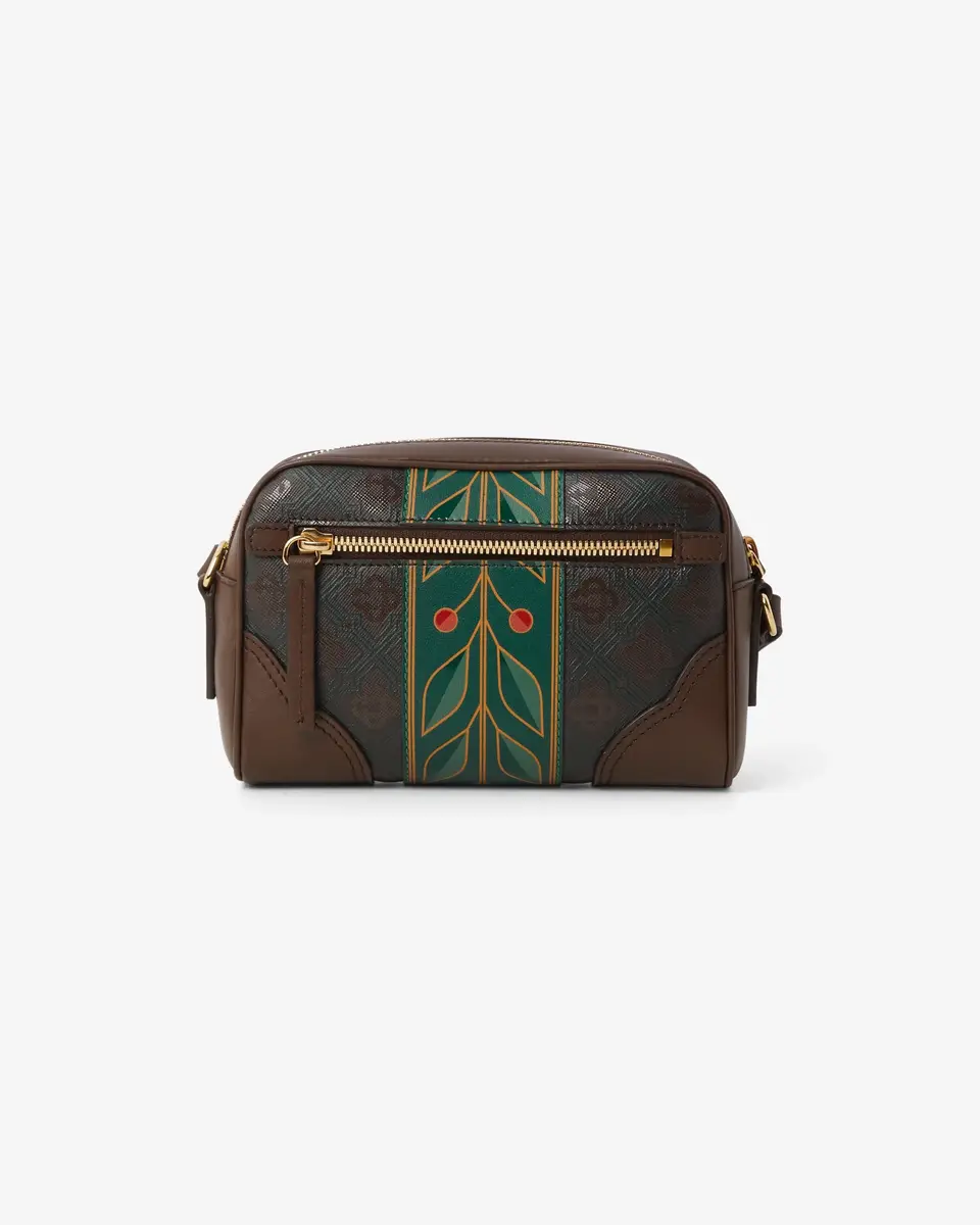 Casablanca Dark Brown Monogram Crossbody Bag | Thumbnail 4 Casablanca Dark Brown Monogram Crossbody Bag | Thumbnail 4