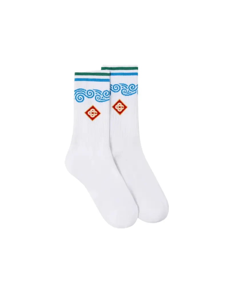 White Casa Wave Socks