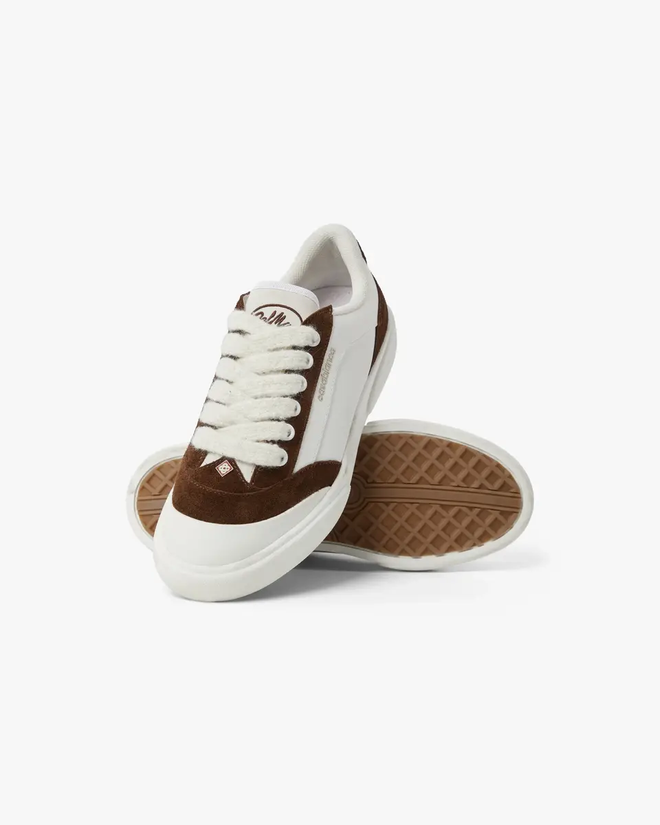 Casablanca White & Brown Del Mar Sneaker | Thumbnail 3 Casablanca White & Brown Del Mar Sneaker | Thumbnail 3