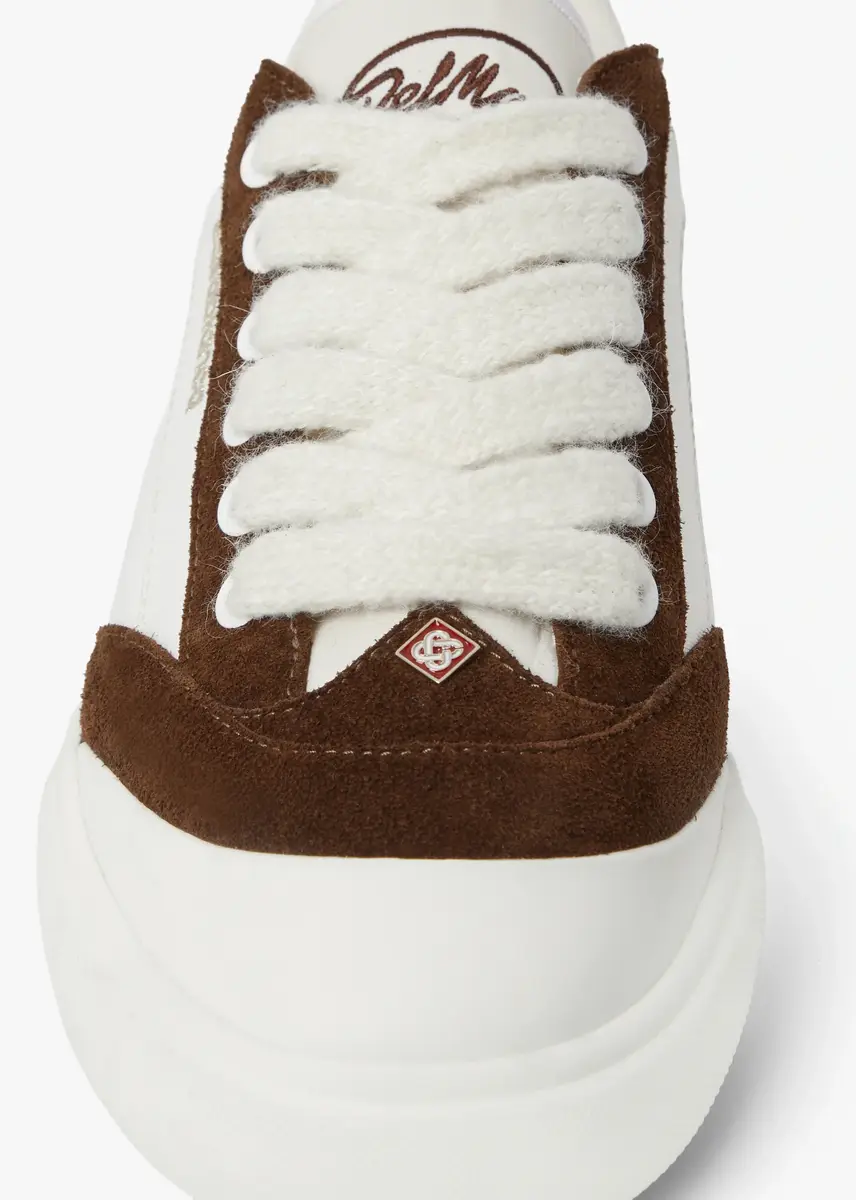 Casablanca White & Brown Del Mar Sneaker | Thumbnail 4 Casablanca White & Brown Del Mar Sneaker | Thumbnail 4