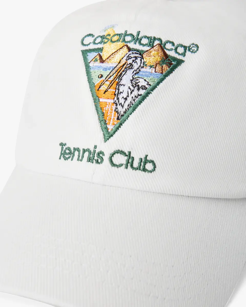 Casablanca White Tennis Club Icon Pyramid Abduction Cap | Thumbnail 3