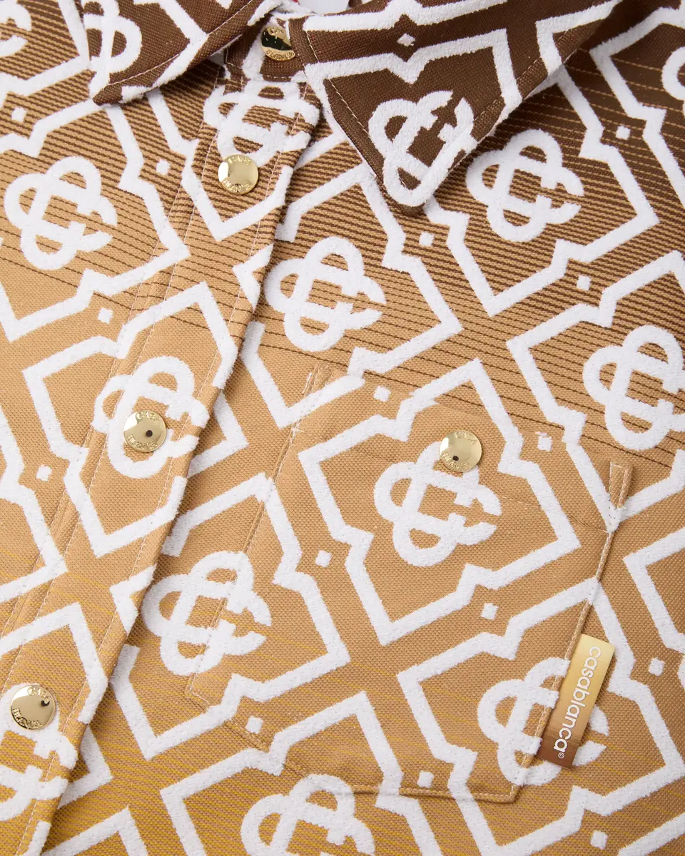 Casablanca Beige Gradient Monogram Shacket | Thumbnail 7 Casablanca Beige Gradient Monogram Shacket | Thumbnail 7