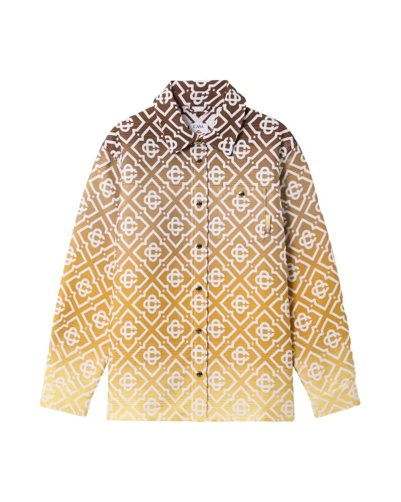 Casablanca Beige Gradient Monogram Shacket