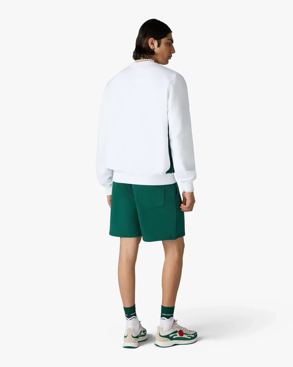 Casablanca White Casablanca Diamond Logo Embroidered Sweatshirt | Thumbnail 3 Casablanca White Casablanca Diamond Logo Embroidered Sweatshirt | Thumbnail 3