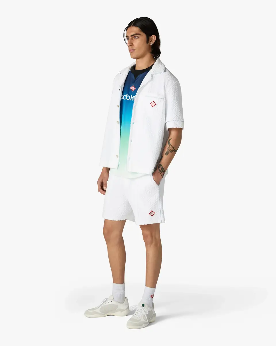 Casablanca White Towelling Shorts | Thumbnail 2 Casablanca White Towelling Shorts | Thumbnail 2