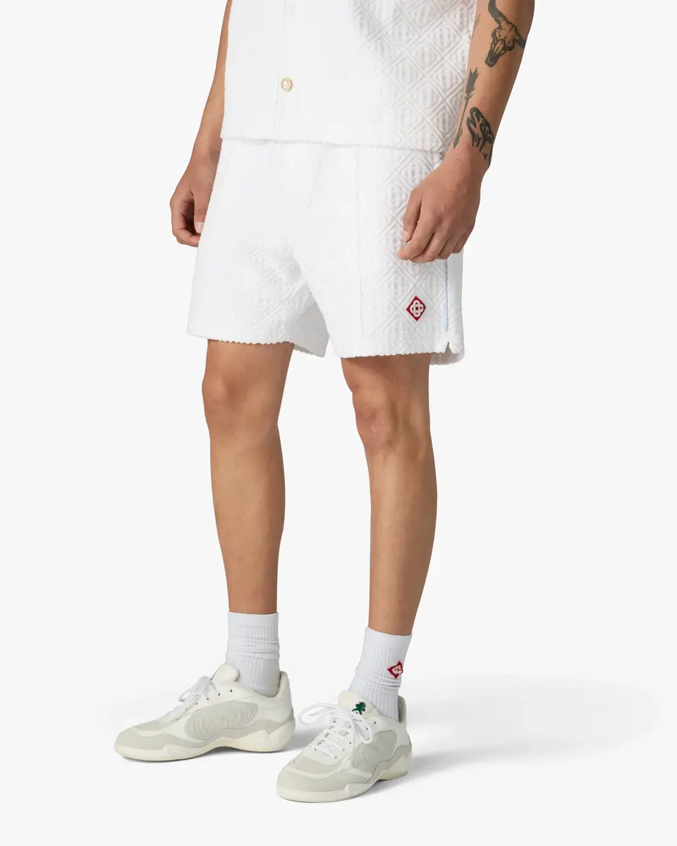 Casablanca White Towelling Shorts | Thumbnail 4 Casablanca White Towelling Shorts | Thumbnail 4