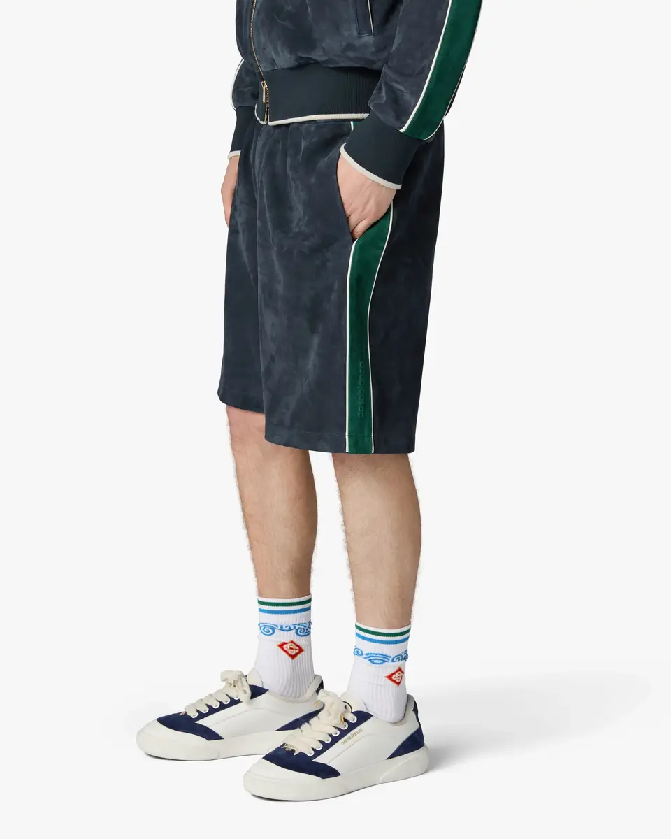 Casablanca White & Navy Del Mar Sneaker | Thumbnail 2 Casablanca White & Navy Del Mar Sneaker | Thumbnail 2