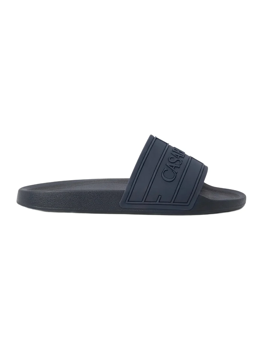 Casablanca Blue Logo Pool Slides