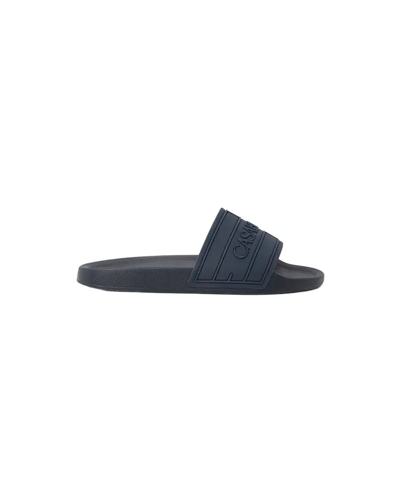 Blue Logo Pool Slides Blue Logo Pool Slides