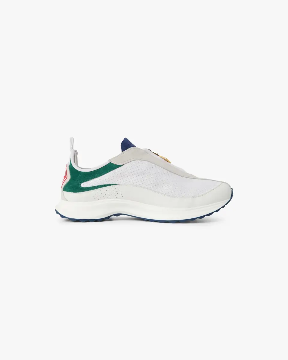 Casablanca White & Green Stade Zip Sneaker | Thumbnail 6 Casablanca White & Green Stade Zip Sneaker | Thumbnail 6