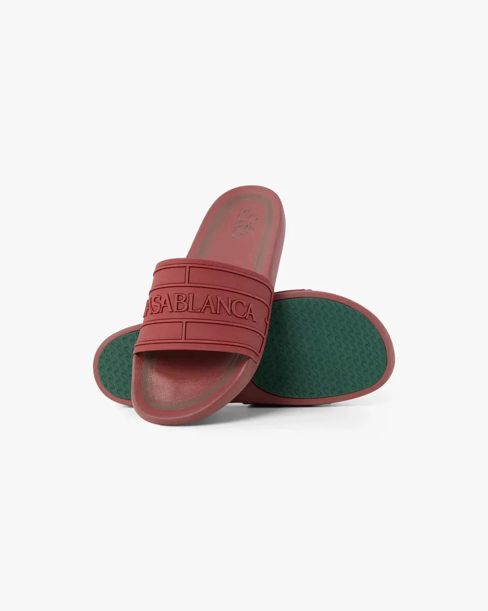 Casablanca Burgundy Logo Pool Slides | Thumbnail 3 Casablanca Burgundy Logo Pool Slides | Thumbnail 3