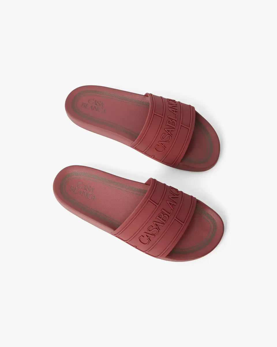Casablanca Burgundy Logo Pool Slides | Thumbnail 4 Casablanca Burgundy Logo Pool Slides | Thumbnail 4