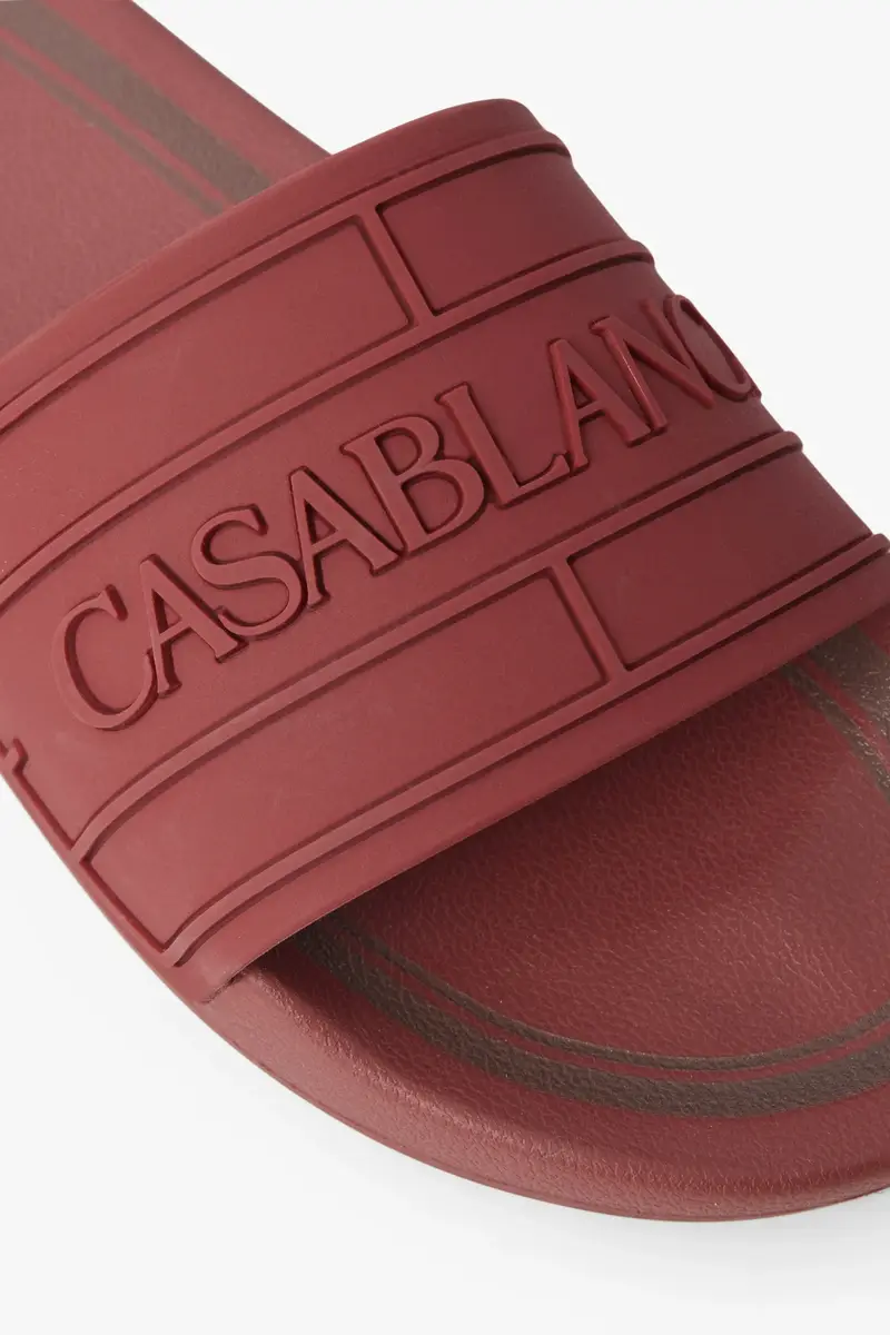 Casablanca Burgundy Logo Pool Slides | Thumbnail 5 Casablanca Burgundy Logo Pool Slides | Thumbnail 5