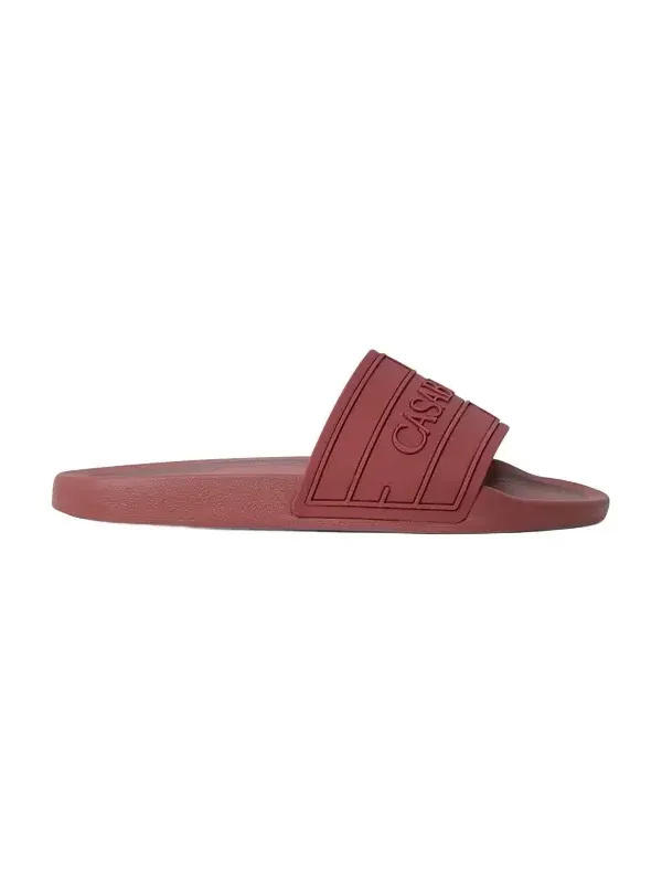 Burgundy Logo Pool Slides