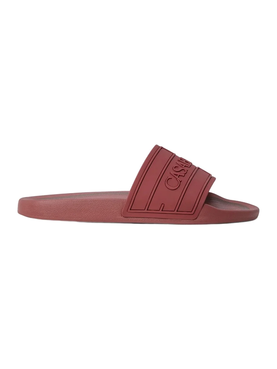Casablanca Burgundy Logo Pool Slides