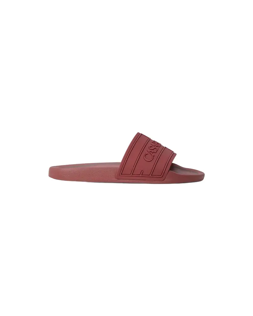 Burgundy Logo Pool Slides Burgundy Logo Pool Slides