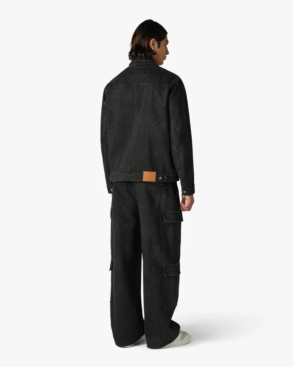 Casablanca Black Monogram Cargo Denim Jeans | Thumbnail 3 Casablanca Black Monogram Cargo Denim Jeans | Thumbnail 3