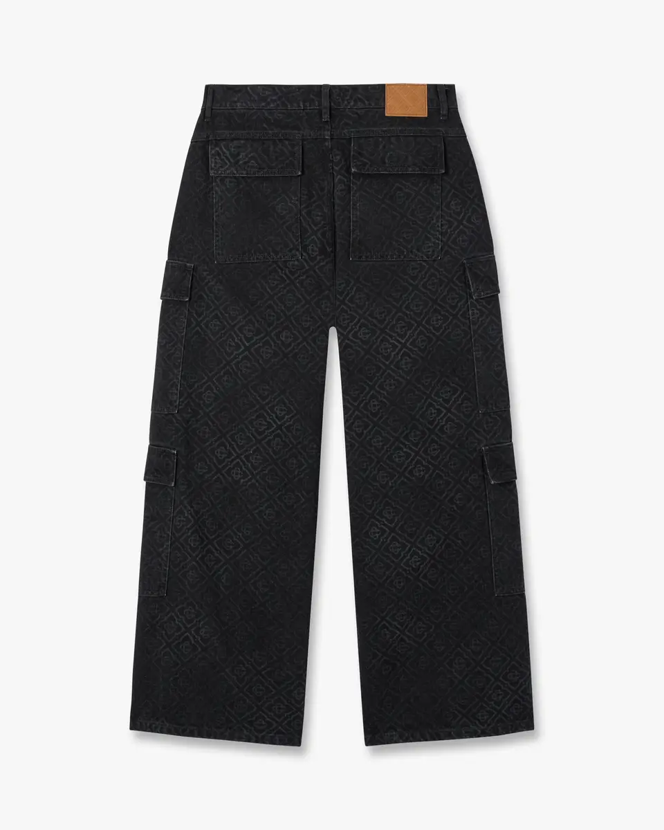 Casablanca Black Monogram Cargo Denim Jeans | Thumbnail 6 Casablanca Black Monogram Cargo Denim Jeans | Thumbnail 6