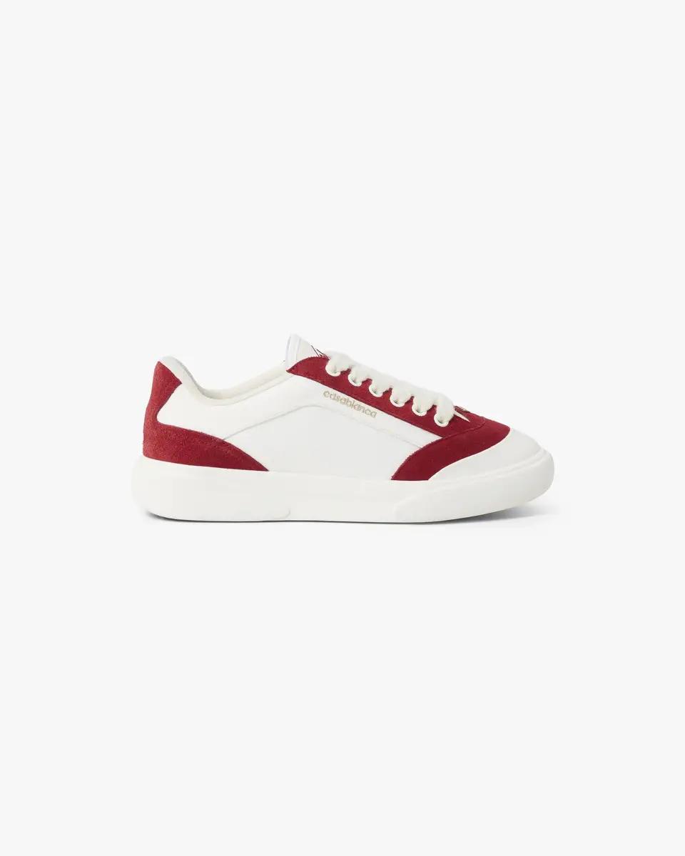 Casablanca White & Burgundy Del Mar Sneaker | Thumbnail 5 Casablanca White & Burgundy Del Mar Sneaker | Thumbnail 5