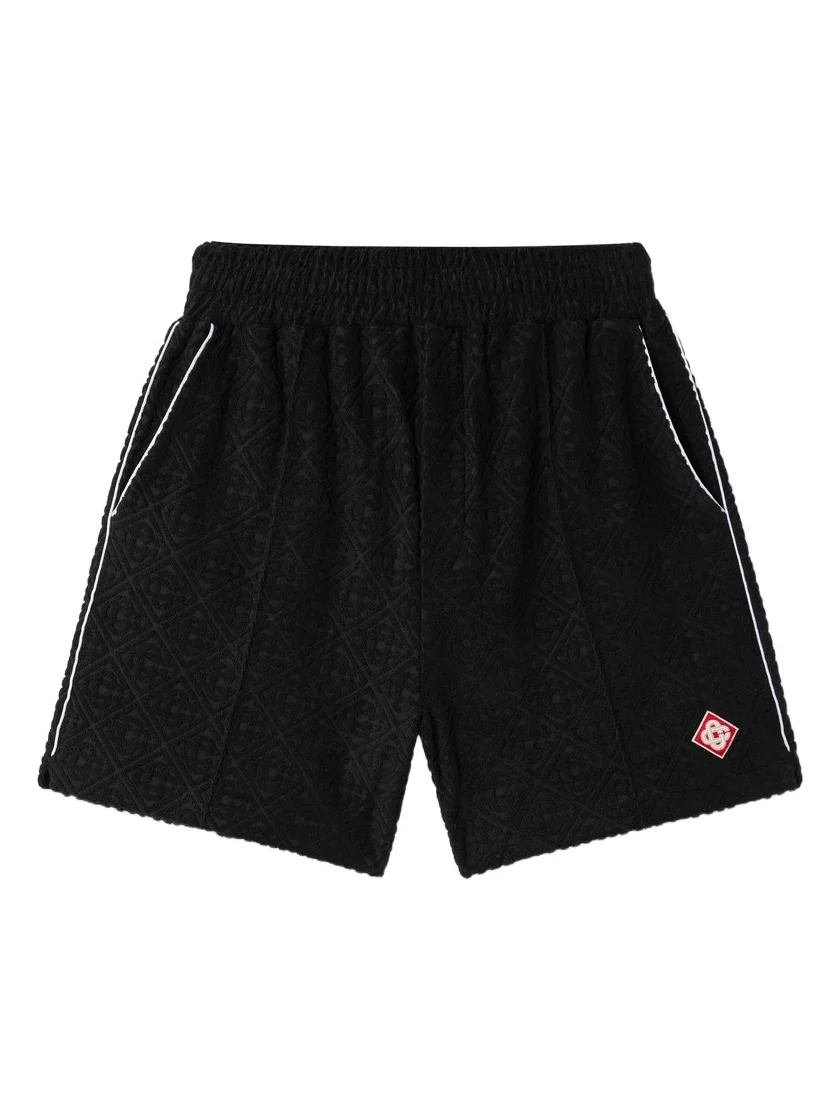 Casablanca Black Towelling Shorts