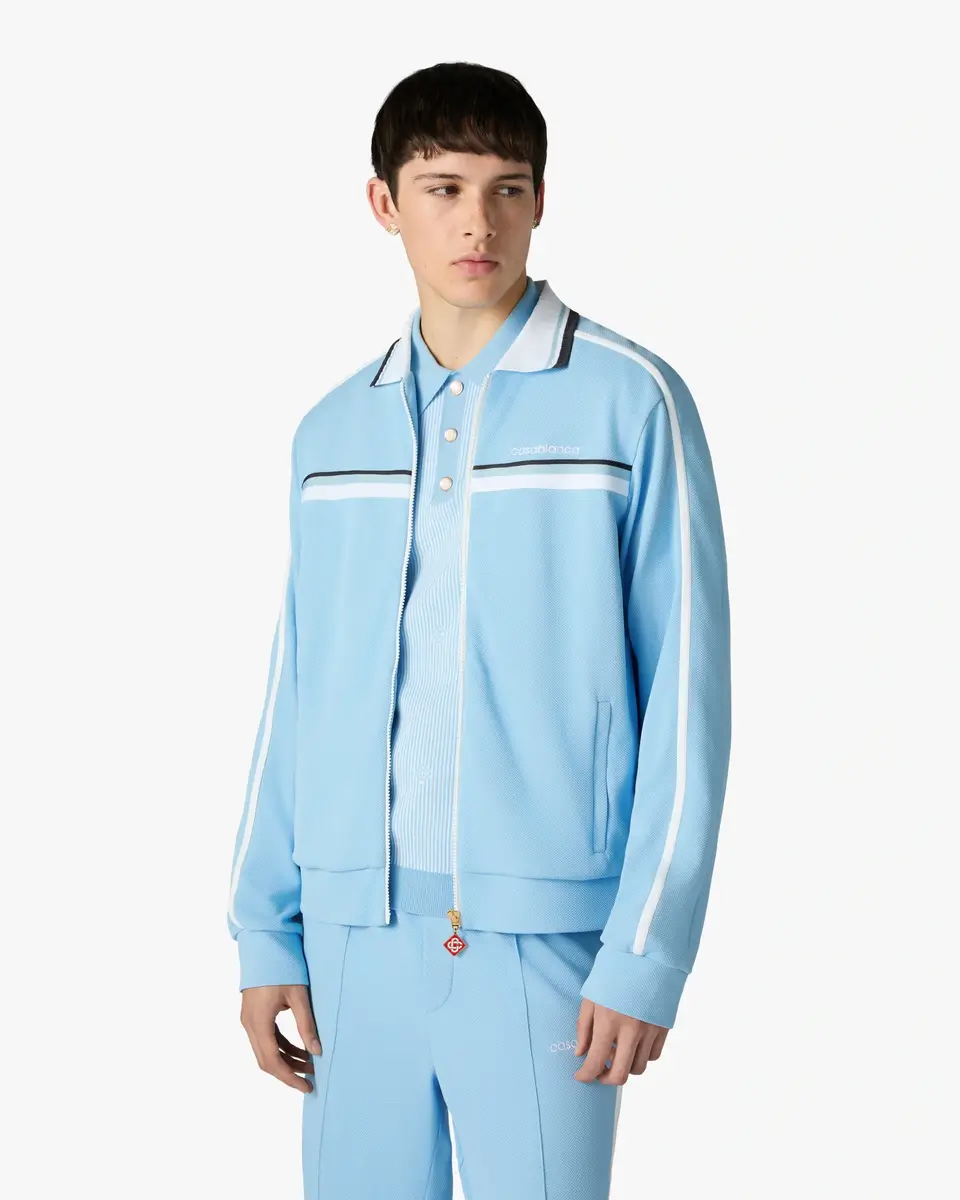 Casablanca Pale Blue Pique Track Jacket | Thumbnail 4 Casablanca Pale Blue Pique Track Jacket | Thumbnail 4
