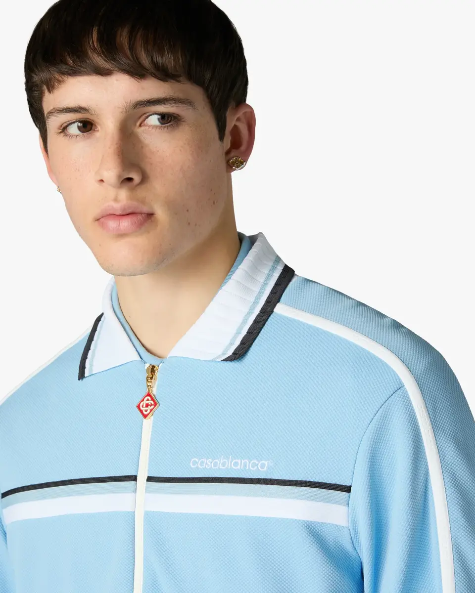 Casablanca Pale Blue Pique Track Jacket | Thumbnail 5 Casablanca Pale Blue Pique Track Jacket | Thumbnail 5